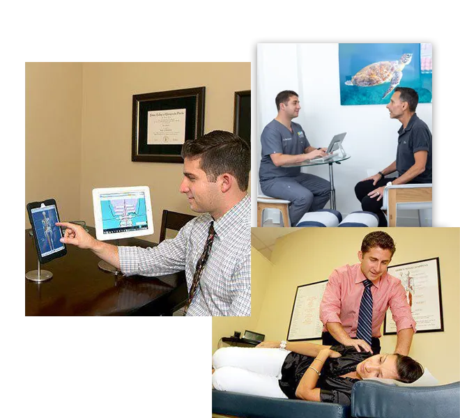 Chiropractor Delray Beach FL Elan Schrier With Patients